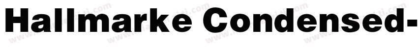 Hallmarke Condensed字体转换